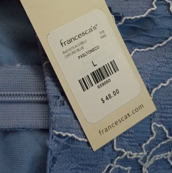 Francesca's Blue Floral Dress - SZ. L - Picture 11 of 15